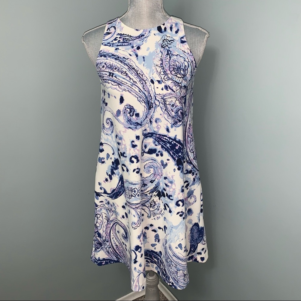 LAUREN RALPH LAUREN halter A-line print Dress women’s size 0 wedding guest